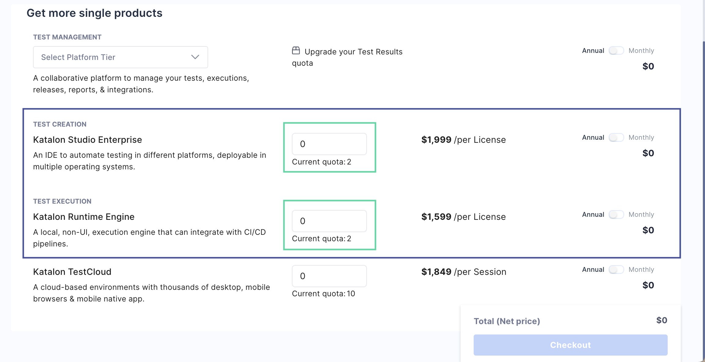 Purchase more licenses