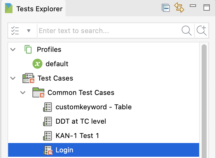 qTest icon at the uploaded test cases
