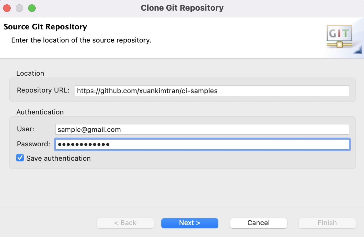 clone Git repository